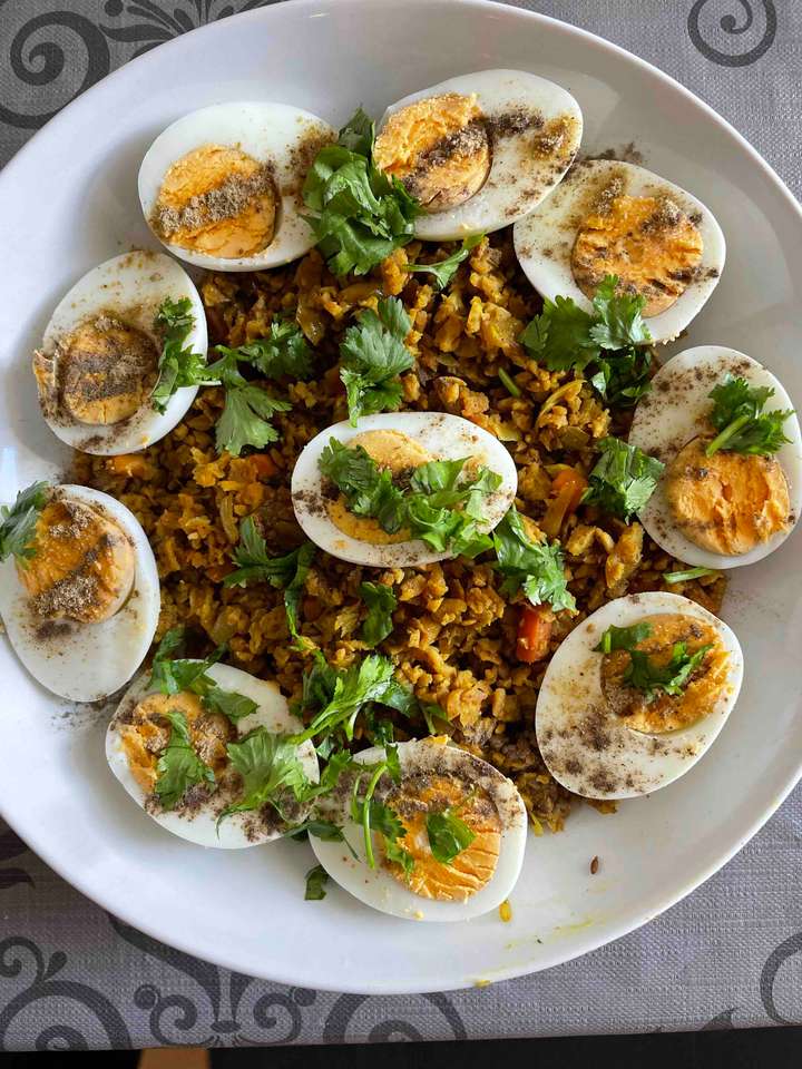Egg Soya Poha