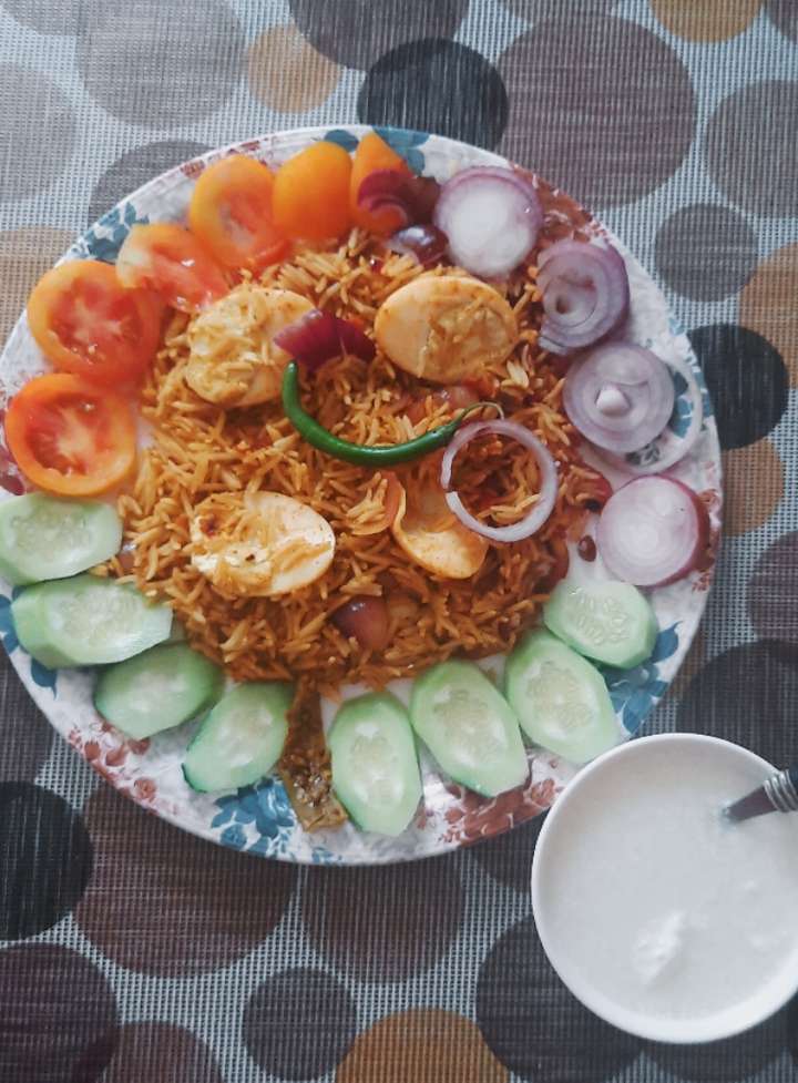 Egg fried rice.