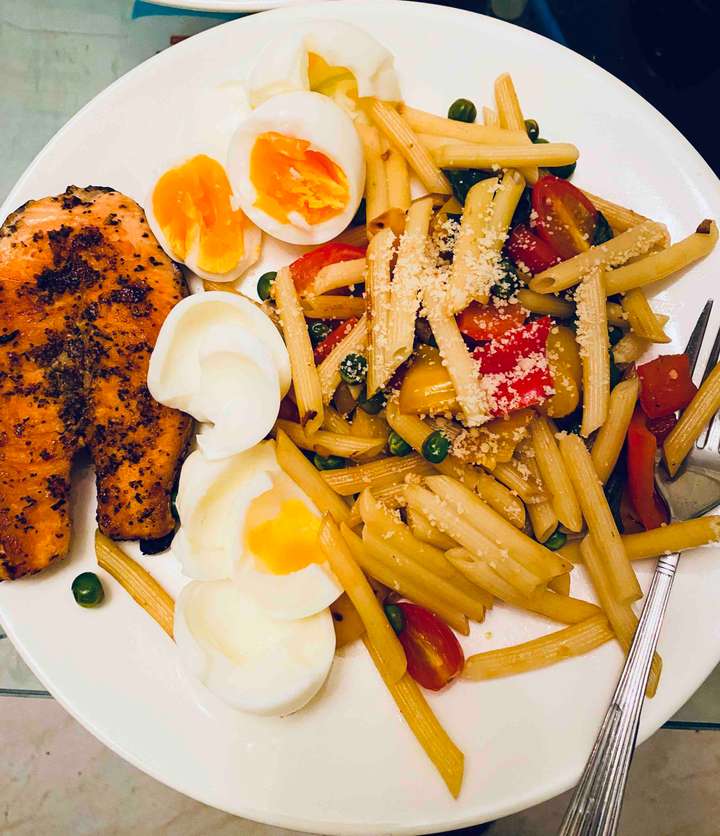 Penne and Fish