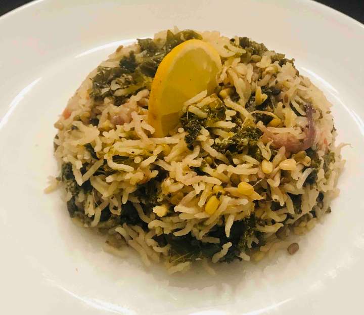 Kale Sprouts Rice