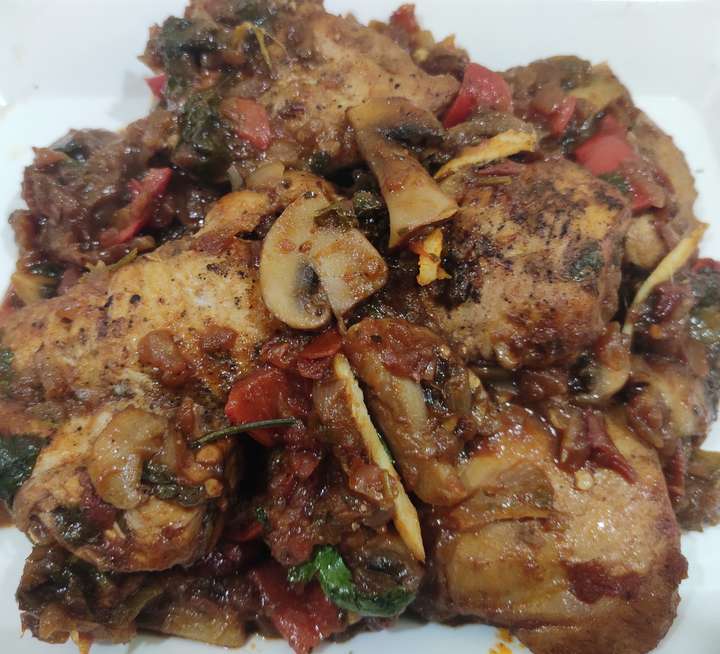 chicken cacciatore or chicken red wine