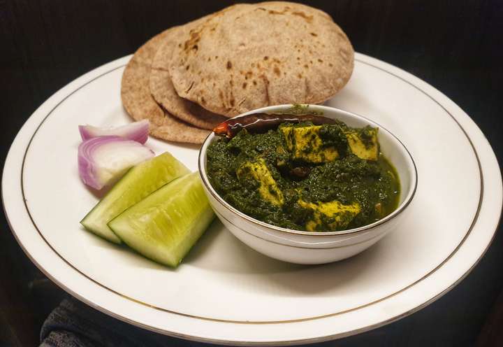 Palak Paneer & Roti