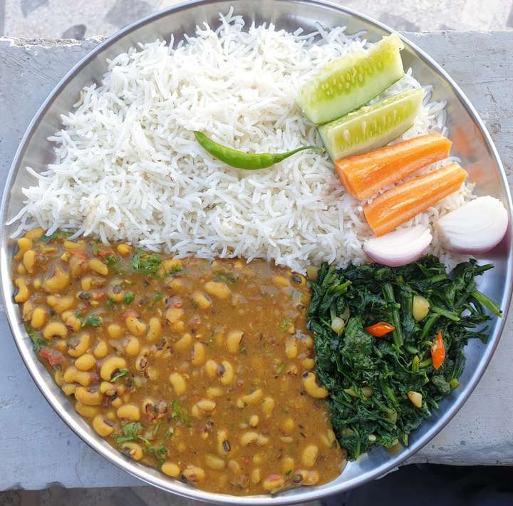 Lobhiya (Black Eyed Peas) & Rice