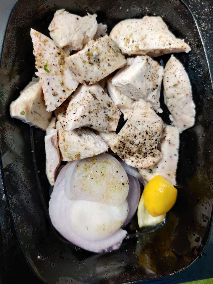 boiled chicken
