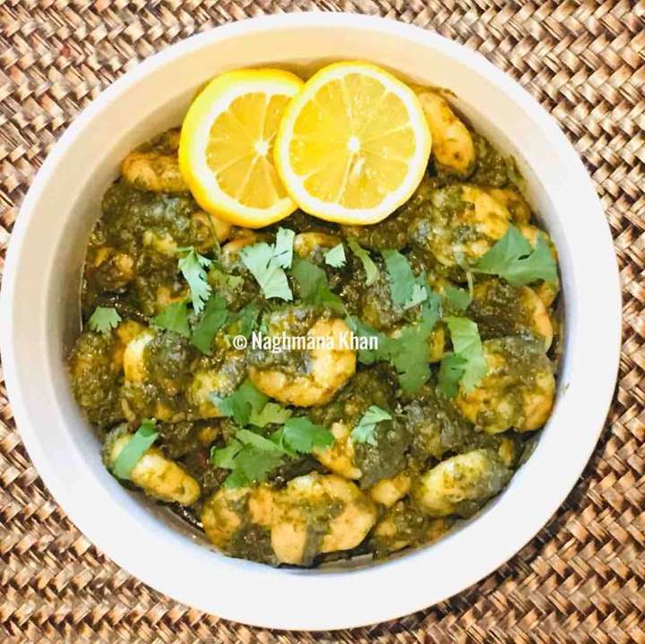 Hara (green) Masala Prawns