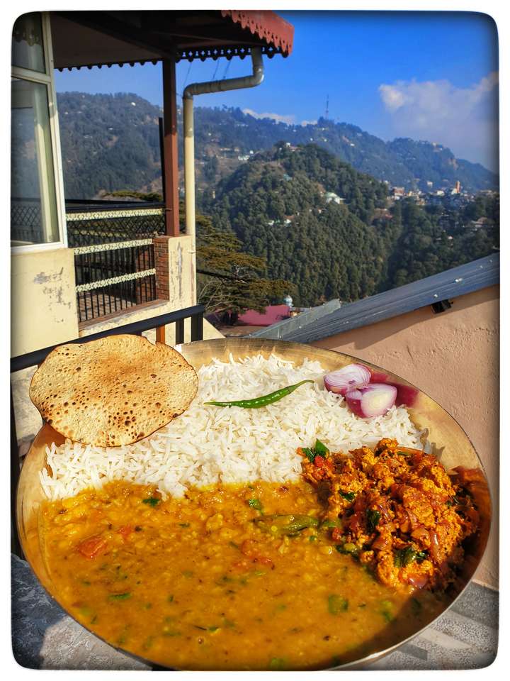 Dal Rice & Paneer Bhurji