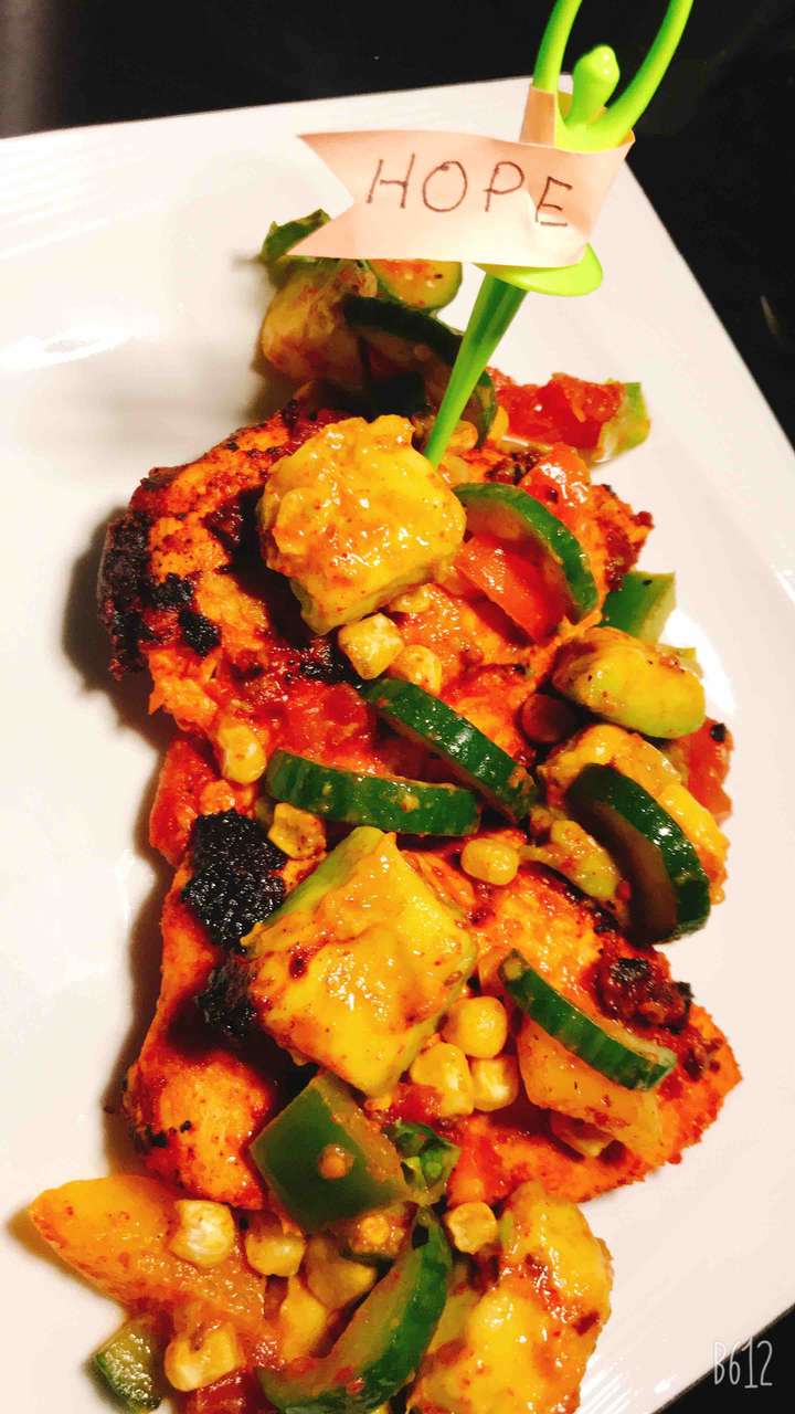 Fiesta Lime Chicken with Avocado Salsa