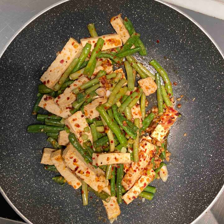 Stirfried Tofu with Long Bean