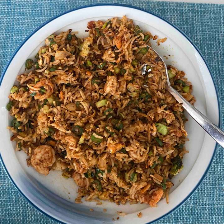 Spicy Sambal Prawn Fried Rice