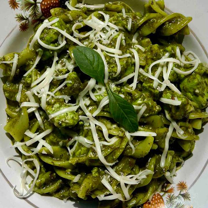 Cottage cheese Spinach Pasta/Palak paneer pasta