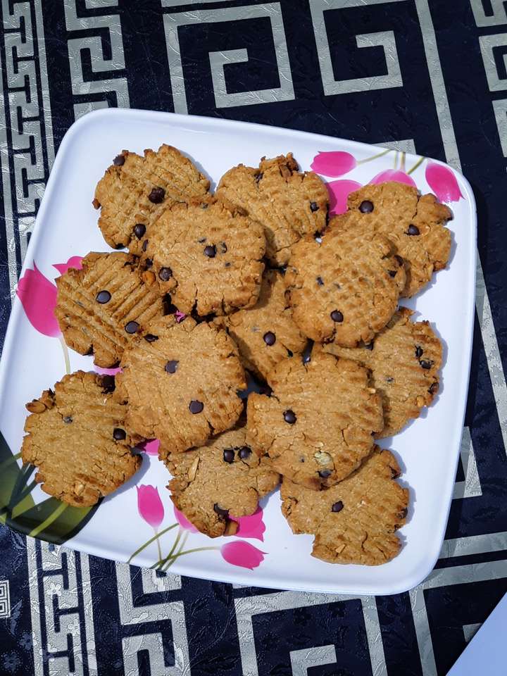 Chickpea peanut butter biscuits 