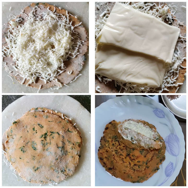 paneer cheese soya parantha