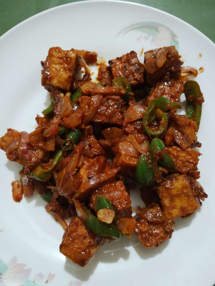 Creamy Tofu Chilly.