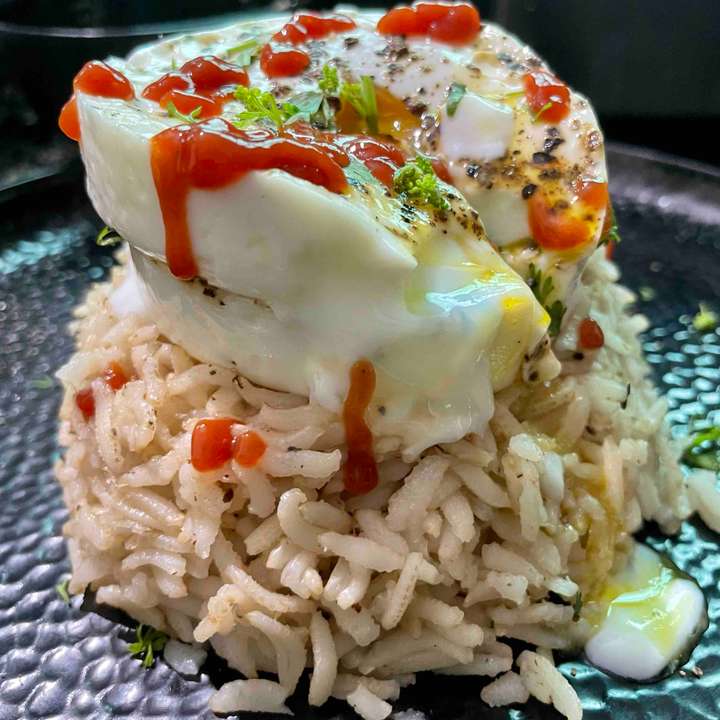 Oven Backed Eggd And Brown Rice