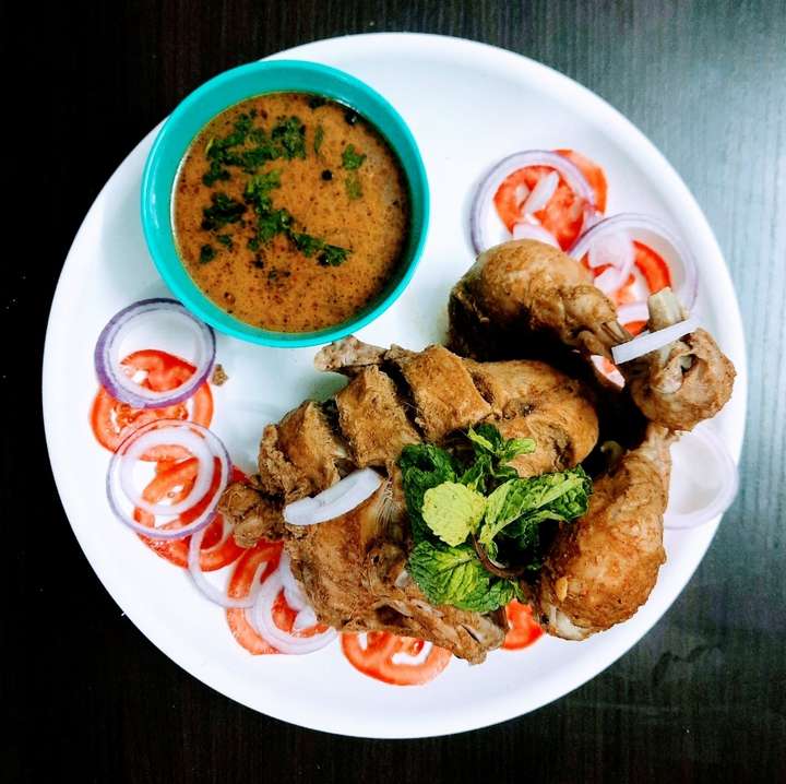 Chicken Steam Roast with Shorba. 