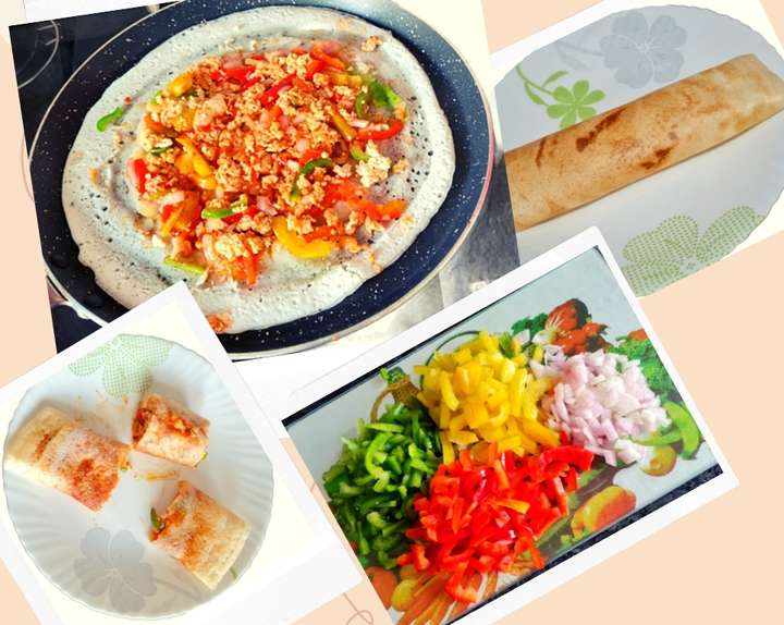Schezwan Paneer Dosa 