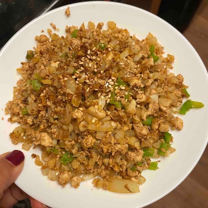 Tofu fried rice(cauliflower rice)