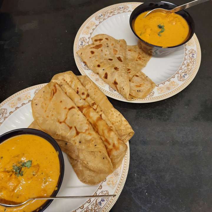 Butter Chicken with Parathe