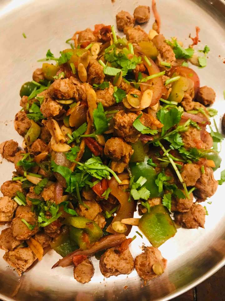 Crunchy Soya Fry with Pumpkin Seeds