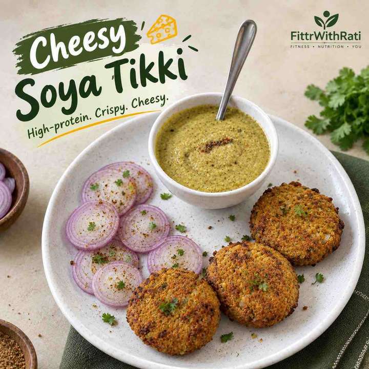 Cheesy Soya Tikki