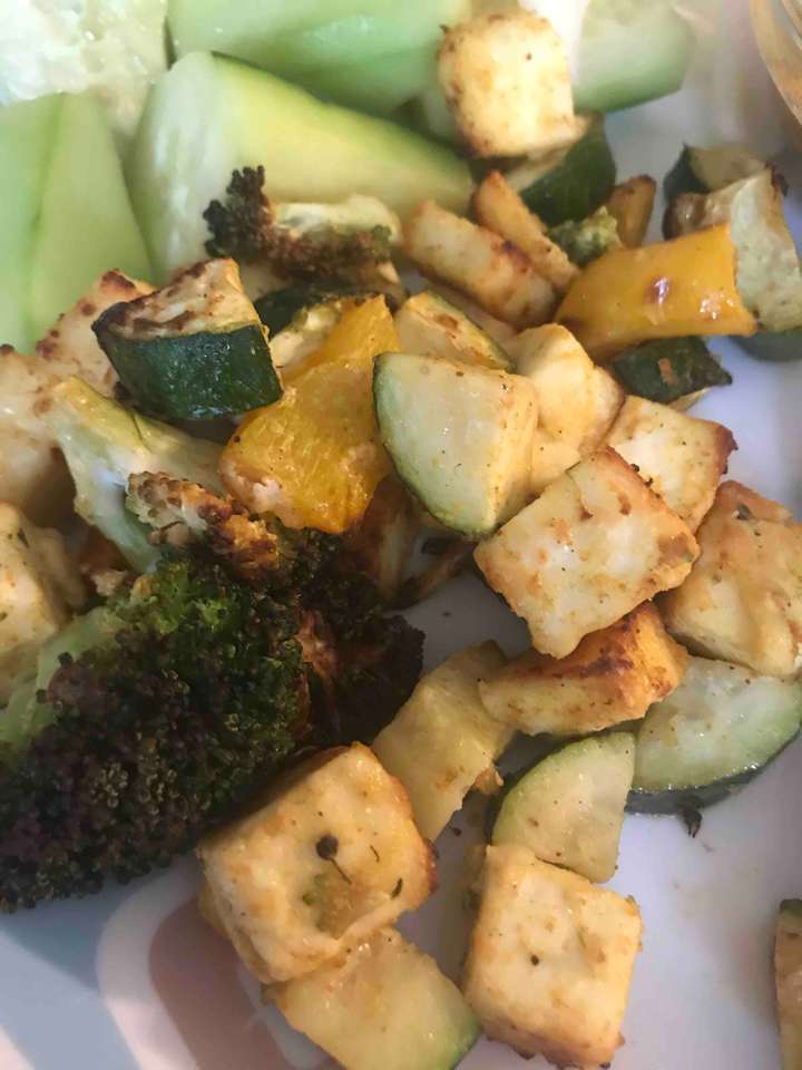 Grilled veggies and paneer - AIR FRYER 