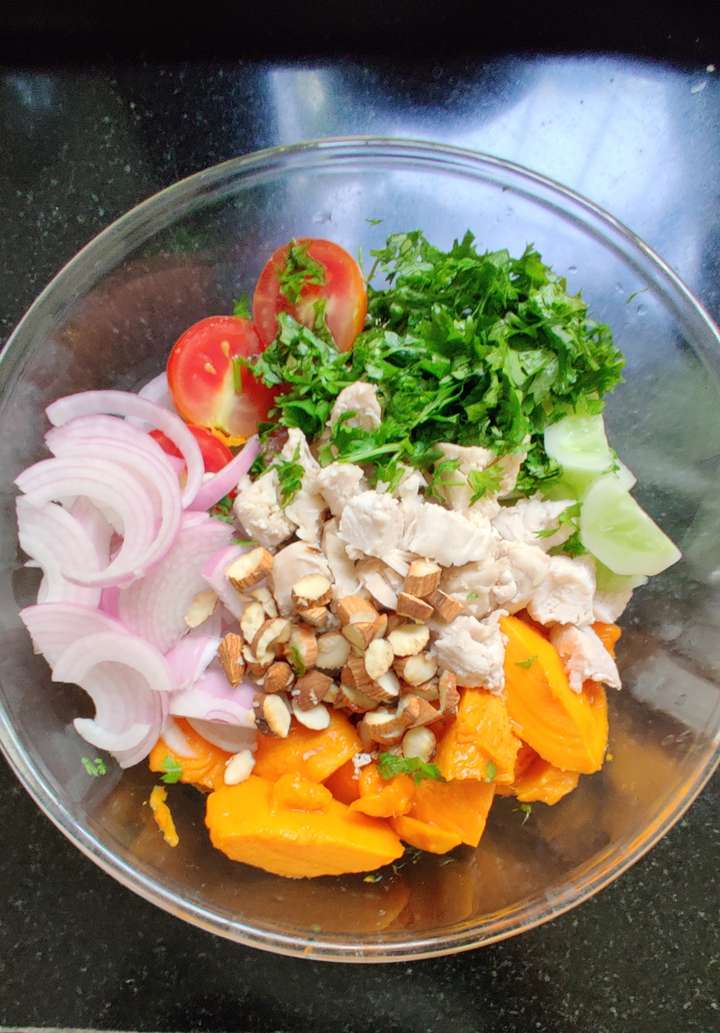 Mango chicken salad