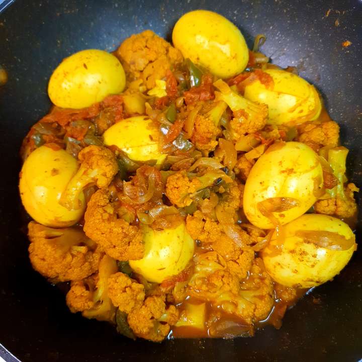 Eggs and Veggies Masala 