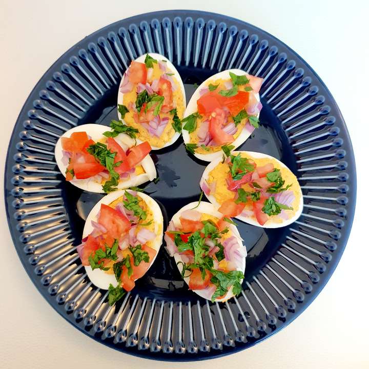 Schezwan Deviled Eggs