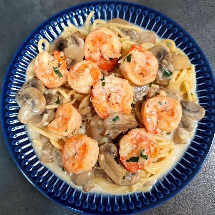 Prawn Alfredo Pasta