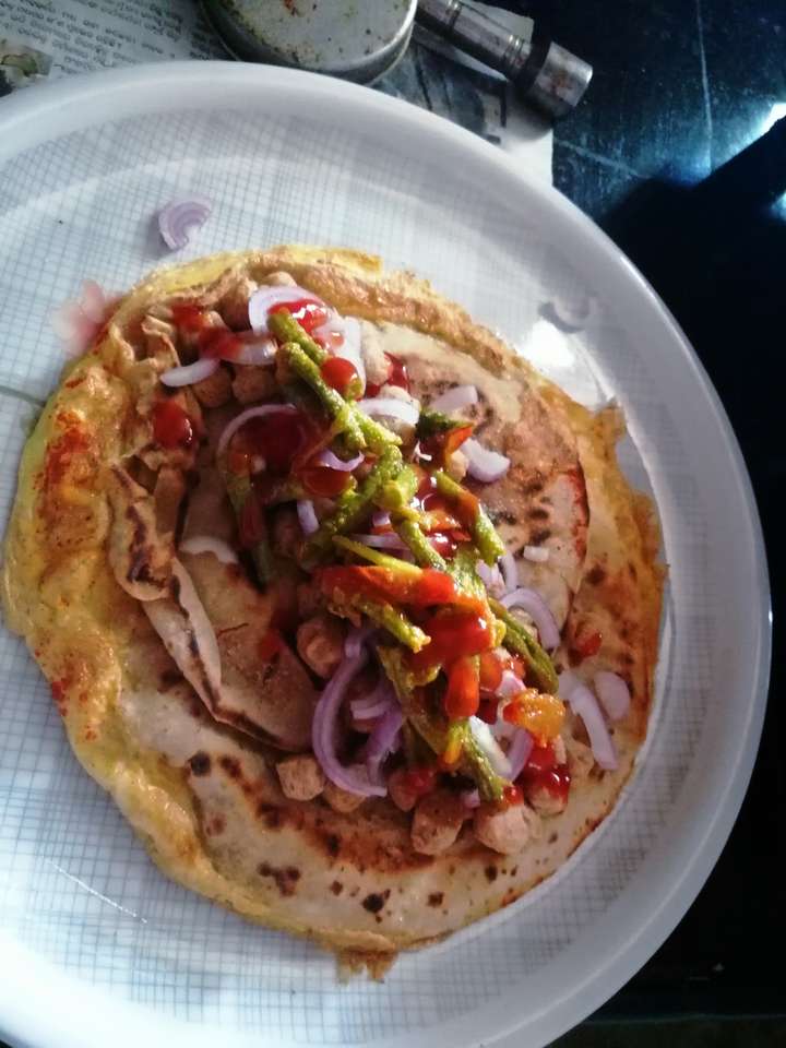 Wheat Double Egg roll with Soya Chunks