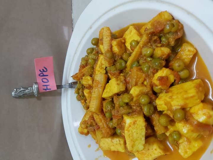 Baby Corn Matar Paneer Masala  
