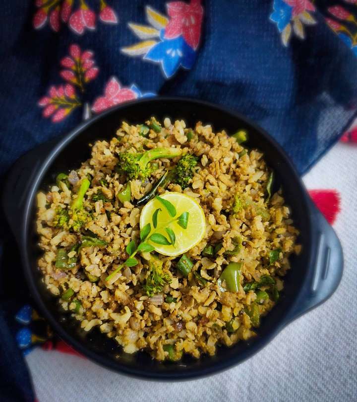 Soyabean Poha/Pohe