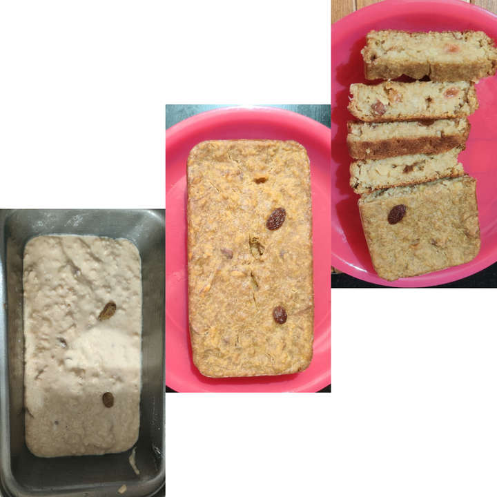 Banana & oats cake