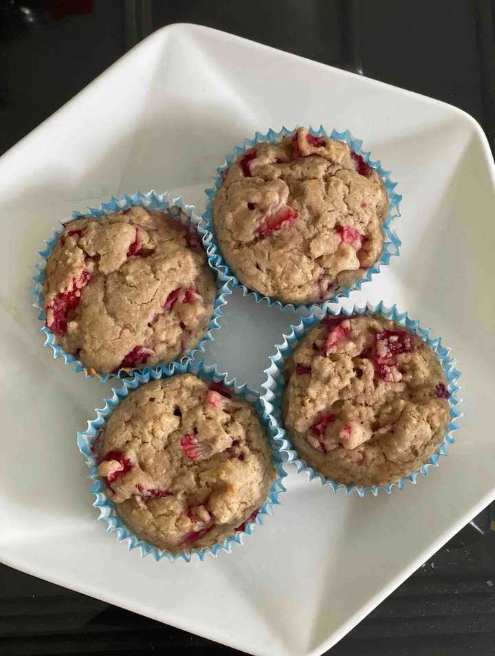 Mini strawberry muffins 