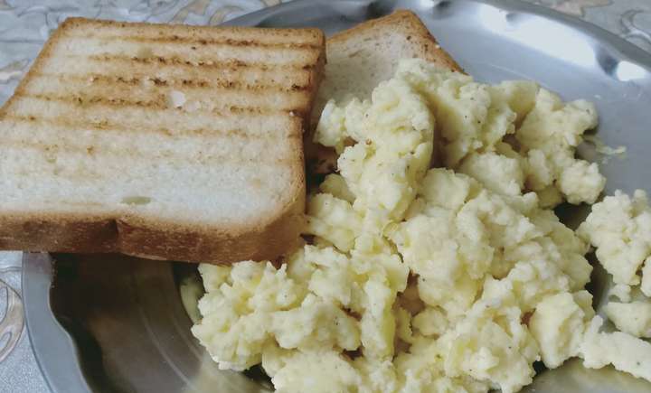 whey to scrambled egg 