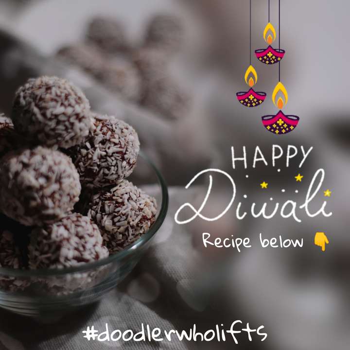 Chocolate protein diwali ladoos 