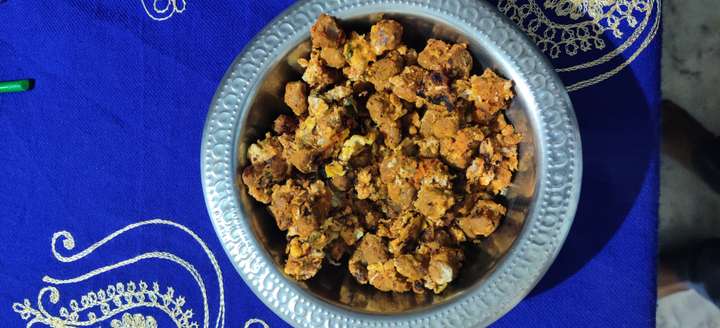 soya chunks scrambled egg