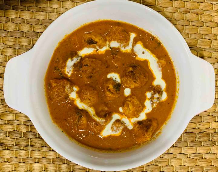Chicken Meat Balls in Creamy Tomato Sauce