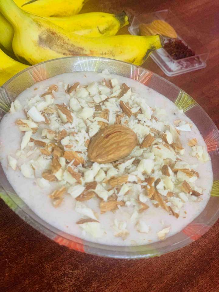 Banana Yogurt protein dessert