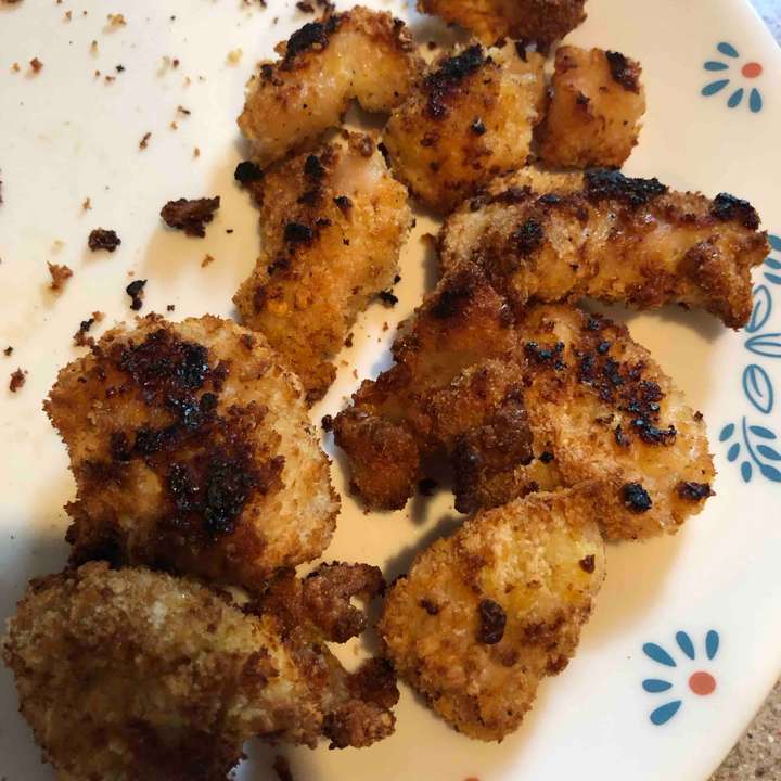Air fried chicken nuggets