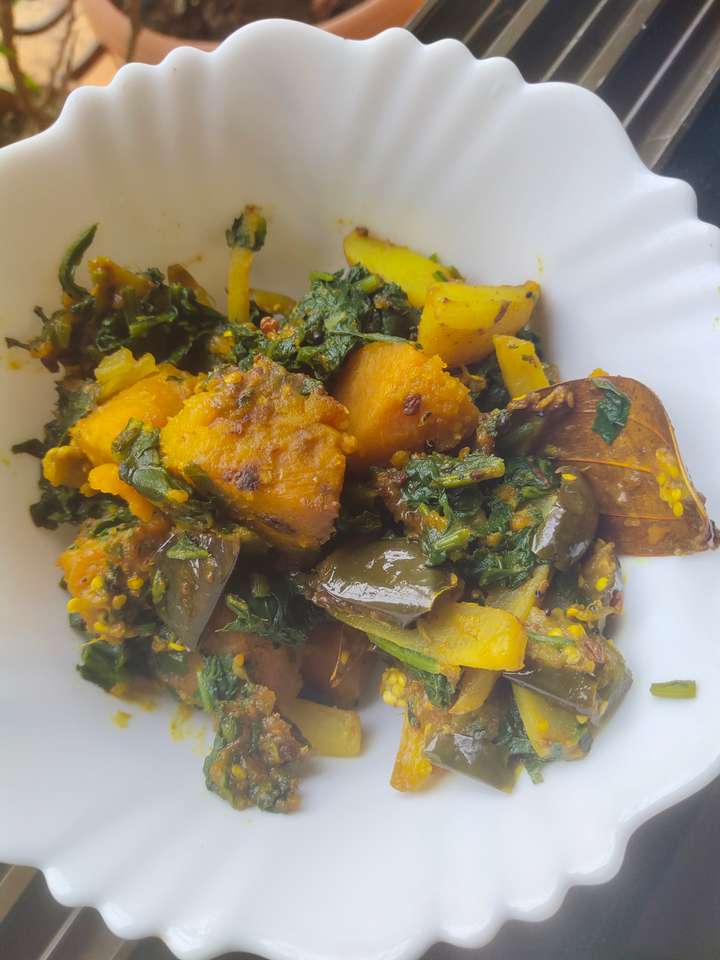 Vegetables with Spinach