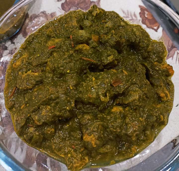 Palak Soya chunks