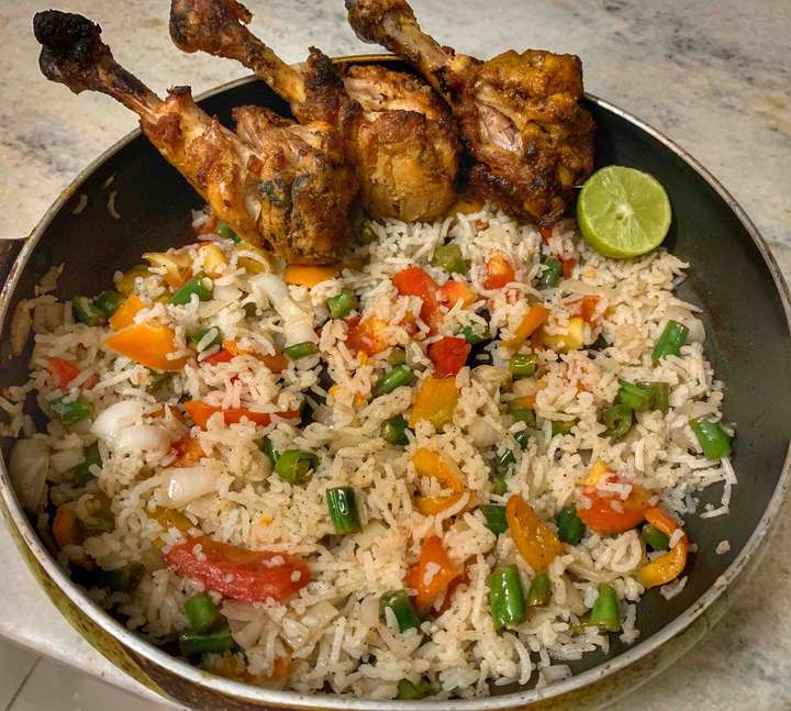 Rice & drumsticks