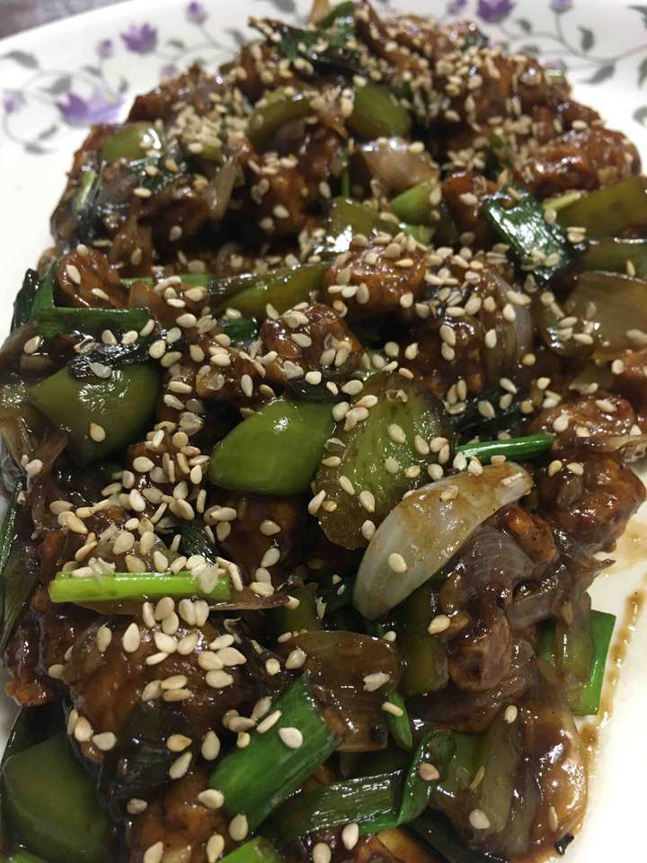 soya chunk chilli