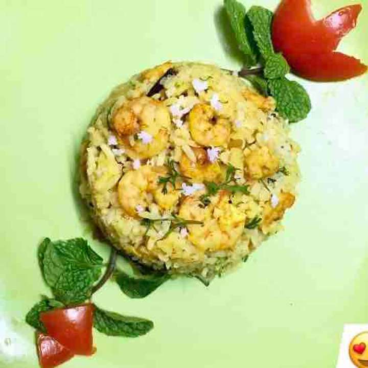 Prawns lauki pulao