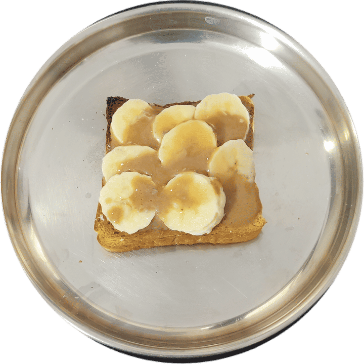 Whey Banana Open Toast