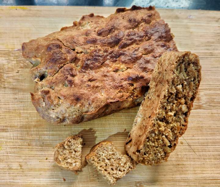 Oats whey banana bread