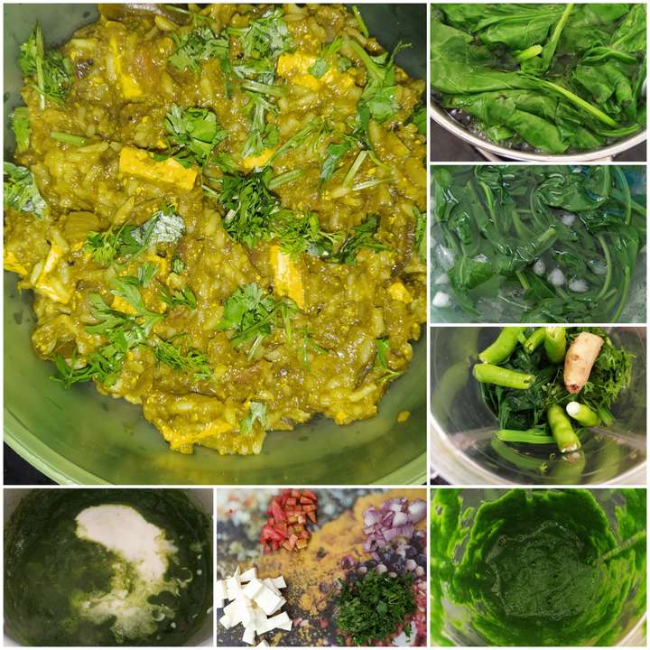 Palak Paneer Pulav