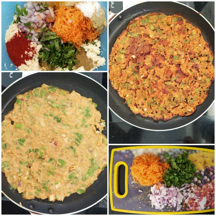 Carrot cheela