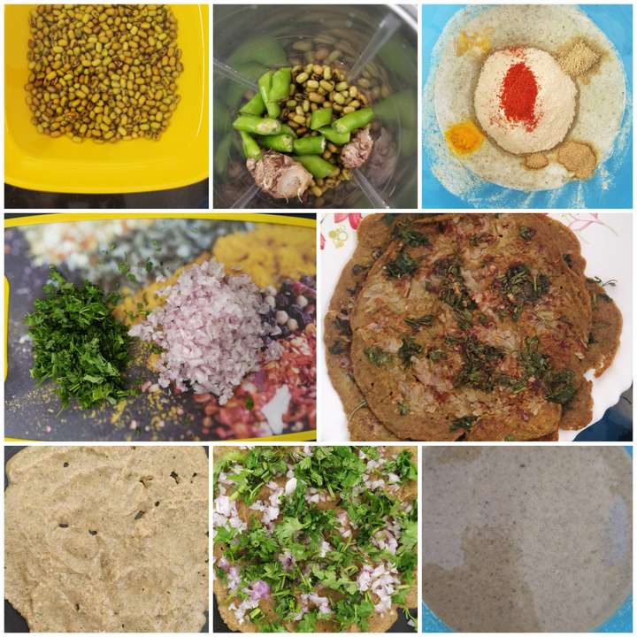 Pesarattu - Moong dosa with soya